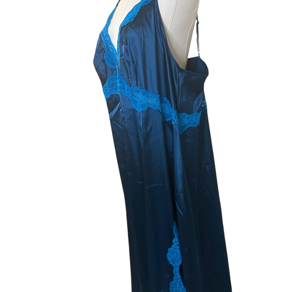 Adore Me Midnight Blue Chemise with Lace Accents - Picture 2 of 12